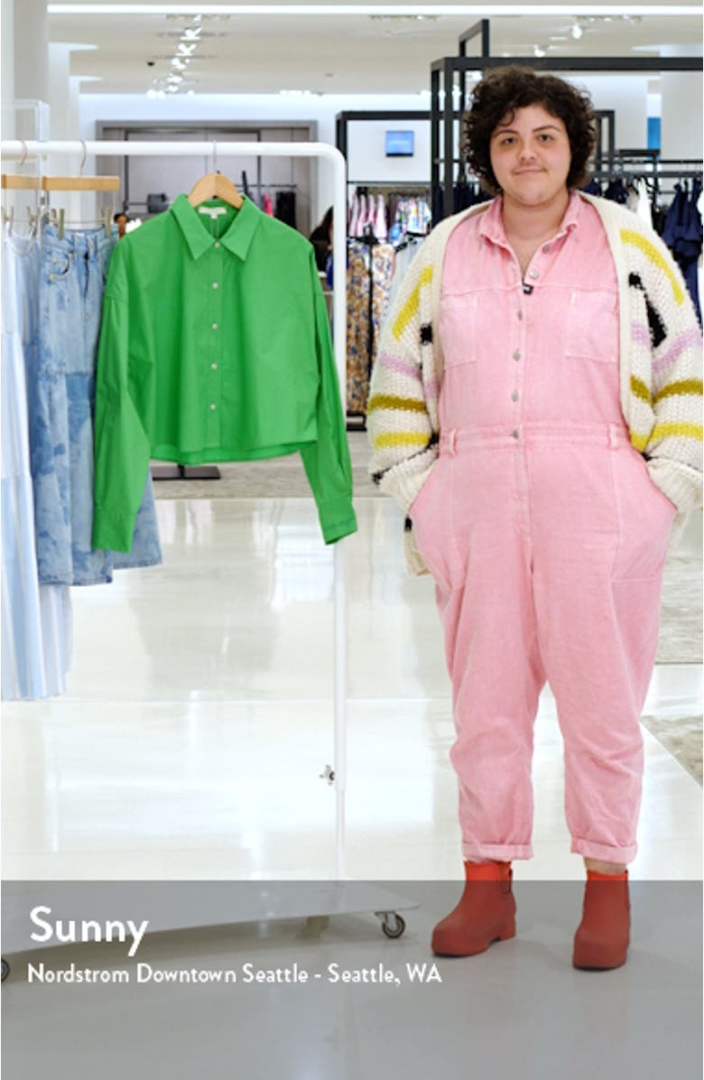 The Crop Ex Boyfriend Button-Up Shirt, sales video thumbnail