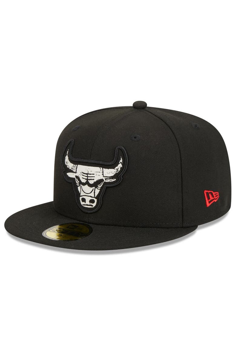 Men's New Era  Black Chicago Bulls 2023/24 City Edition Alternate 59FIFTY Fitted Hat, Alternate, color, Black