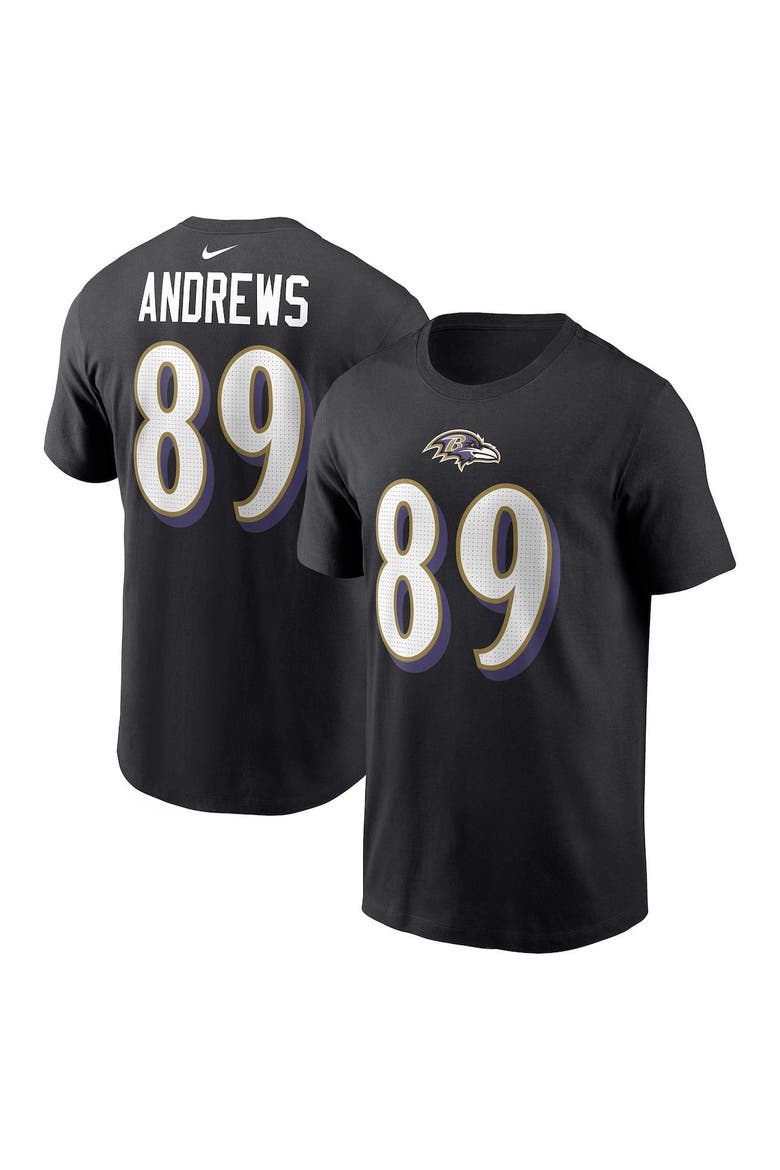 Men's Nike Mark Andrews  Black Baltimore Ravens  Player Name & Number T-Shirt, Main, color, Black