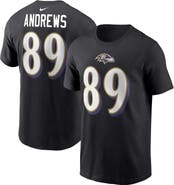 Nike Men's Nike Mark Andrews Black Baltimore Ravens Player Name & Number T-Shirt