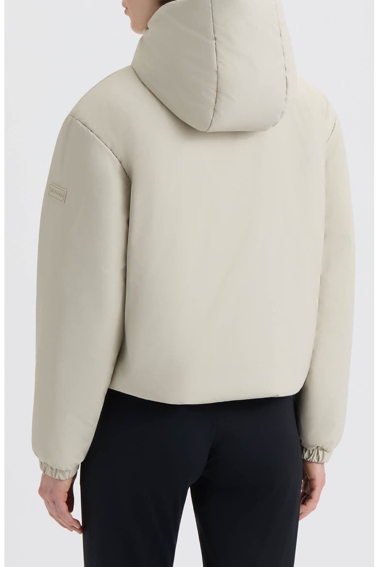 Leah Faux Leather Puffer Jacket, Alternate, color, VANILLA