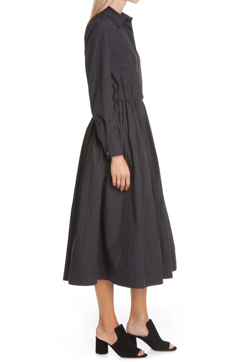 CO Long Sleeve Cotton Blend Shirtdress, Alternate, color,