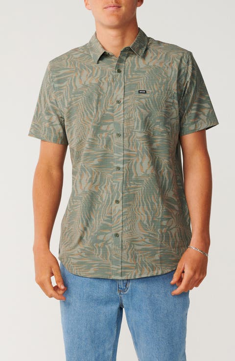Hawaii Aerotech Short Sleeve Performance Button-Up Shirt