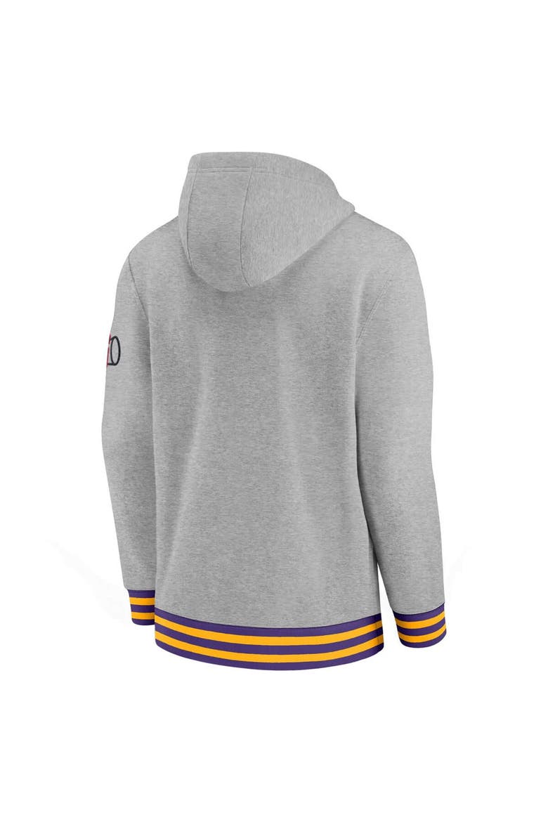 Men's Nike Heather Gray LSU Tigers Legacy Retro Pullover Hoodie, Alternate, color, Heather Gray