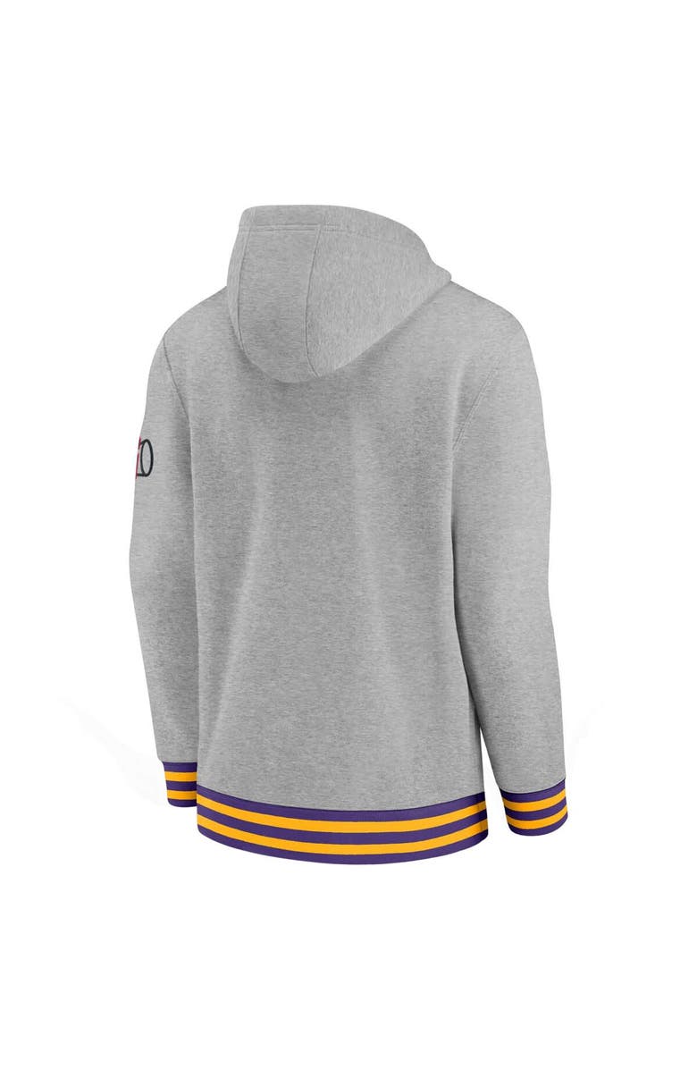 Nike Men
s Nike Heather Gray LSU Tigers Legacy Retro Pullover Hoodie, Alternate, color, Heather Gray