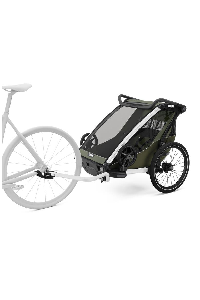 Chariot Lite Double Bike Stroller/Trailer, Alternate, color, VINTAGE GREEN