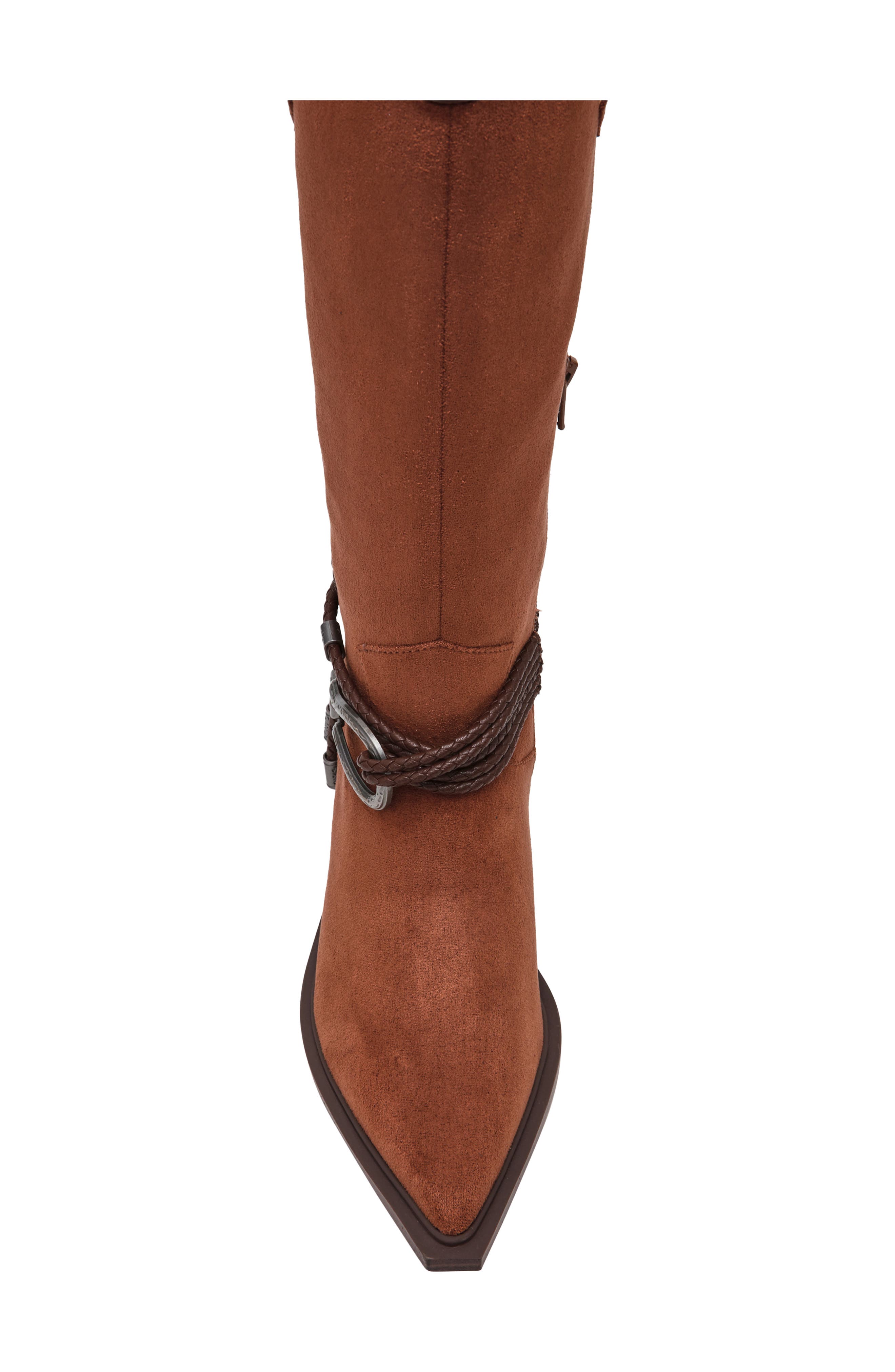 Gennie Knee High Boot, Alternate, color, CHESTNUT