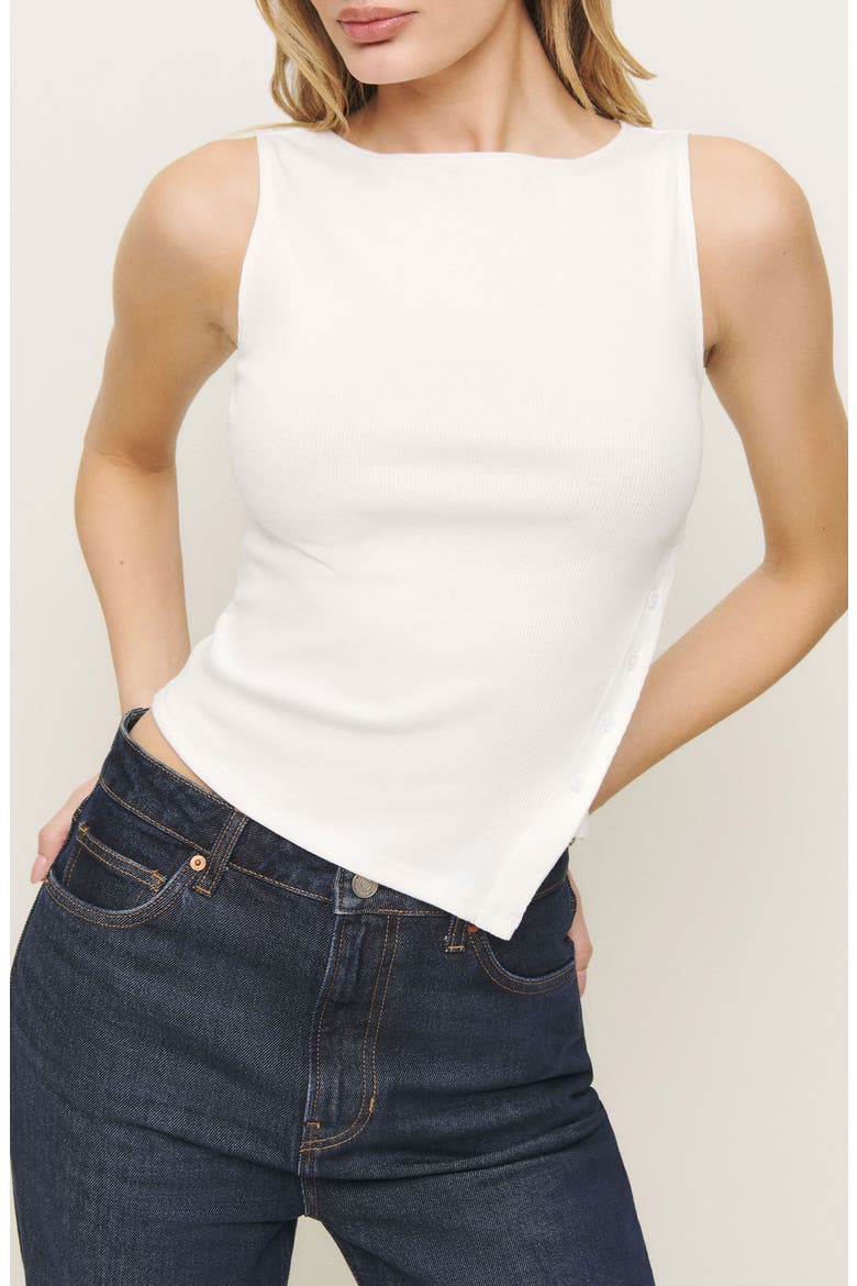 Hudson Knit Tank, Main, color, WHITE