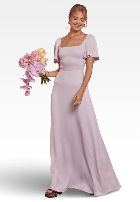 Clemmie Satin Bridesmaid Dress