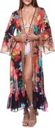 RANEES Floral Ruffle Duster