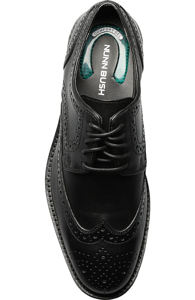 NUNN BUSH Nelson Wingtip Derby, Alternate, color, Black