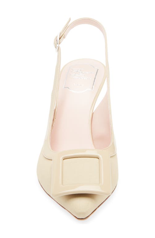Roger Vivier Viv In The City Grosgrain Slingback Pumps In Neutral