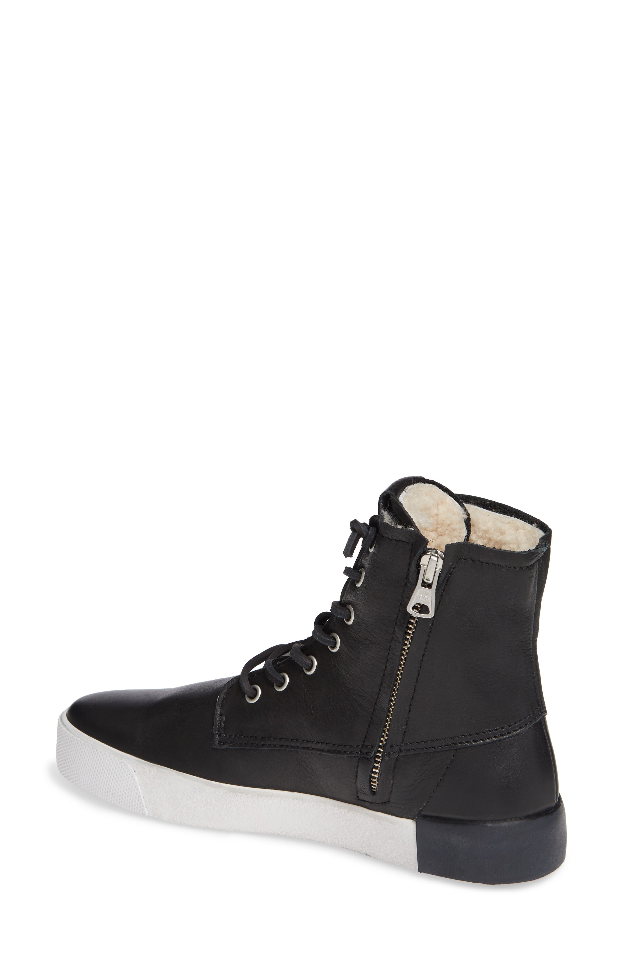 Blackstone QL41 High Top Sneaker with Genuine Shearling Lining, Alternate, color, 