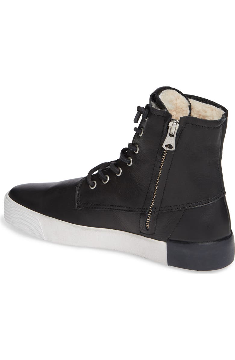 Blackstone QL41 High Top Sneaker with Genuine Shearling Lining, Alternate, color,