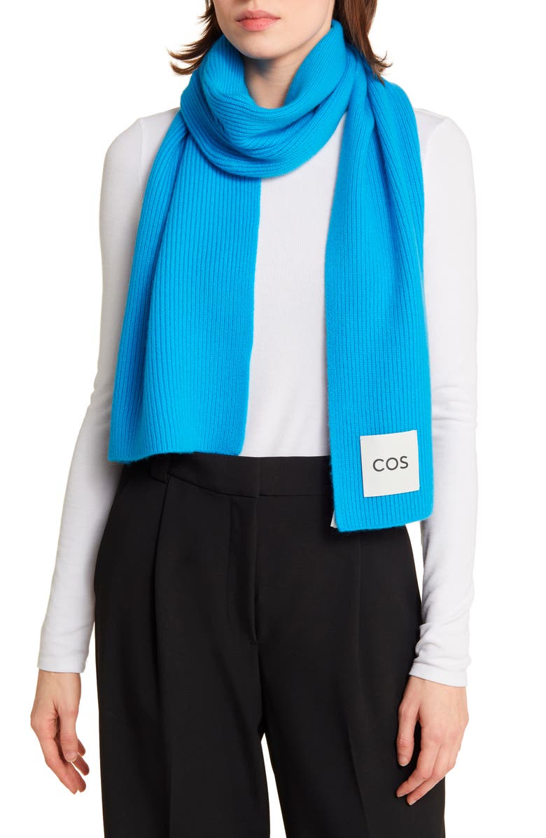 COS Wool & Cashmere Scarf, Alternate, color,