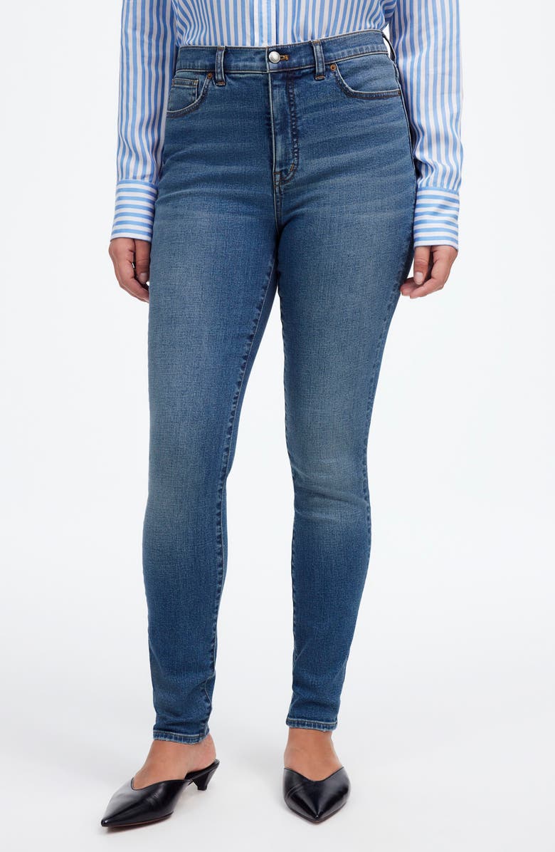 Madewell High Waist Skinny Jeans, Alternate, color, Roz Wash