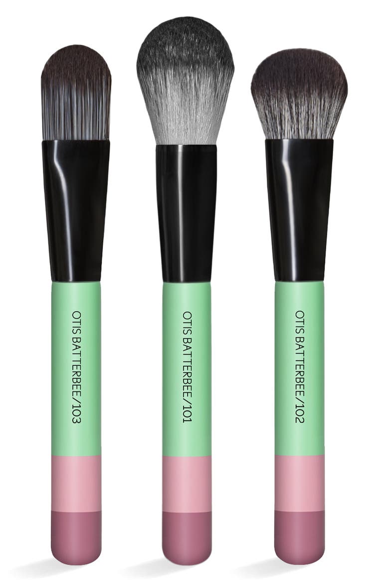 Face Makeup Brush Set, Main, color, VERDE