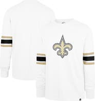 '47 Men's '47 White New Orleans Saints Gridiron Premier Brex Long Sleeve T-Shirt