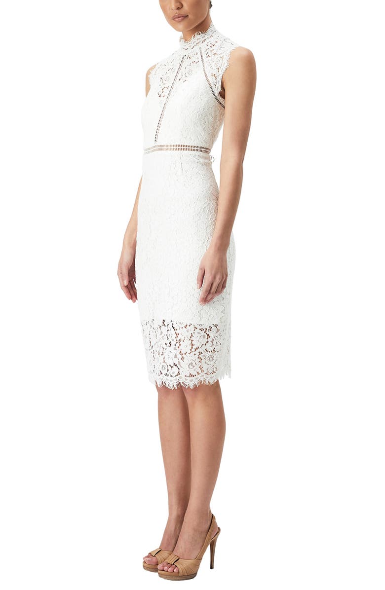 Bardot Lace Sheath Cocktail Dress, Alternate, color,