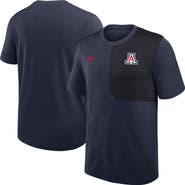 Nike Men's Nike Navy Arizona Wildcats 2025 Sideline UV Performance Coach T-Shirt