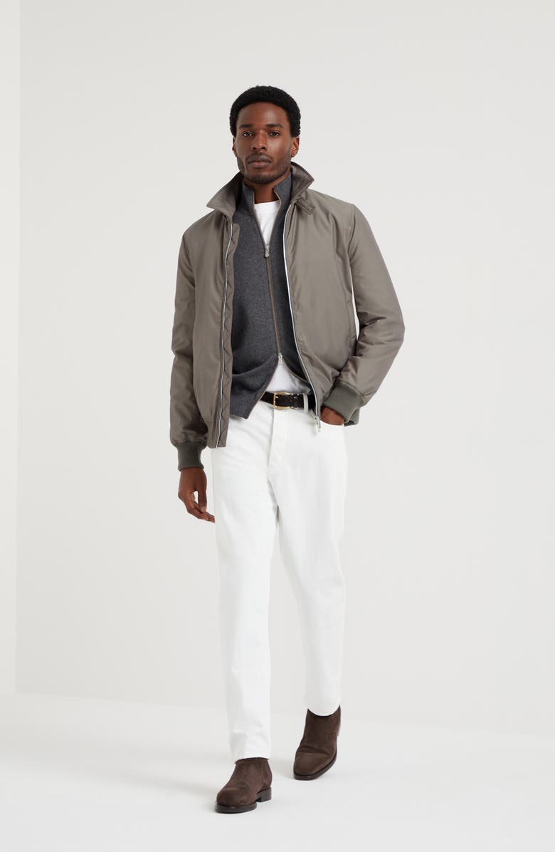 Brunello Cucinelli Cashmere turtleneck cardigan with zipper, Alternate, color, 