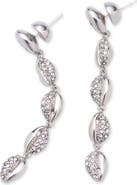 Classicharms Lucia Cascade Pavé Shell Drop Earrings