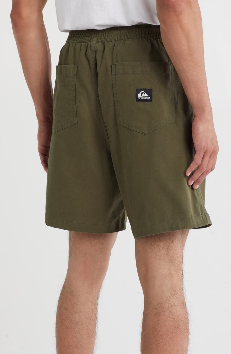 Quiksilver Taxer Stretch Drawstring Shorts, Alternate, color, Army