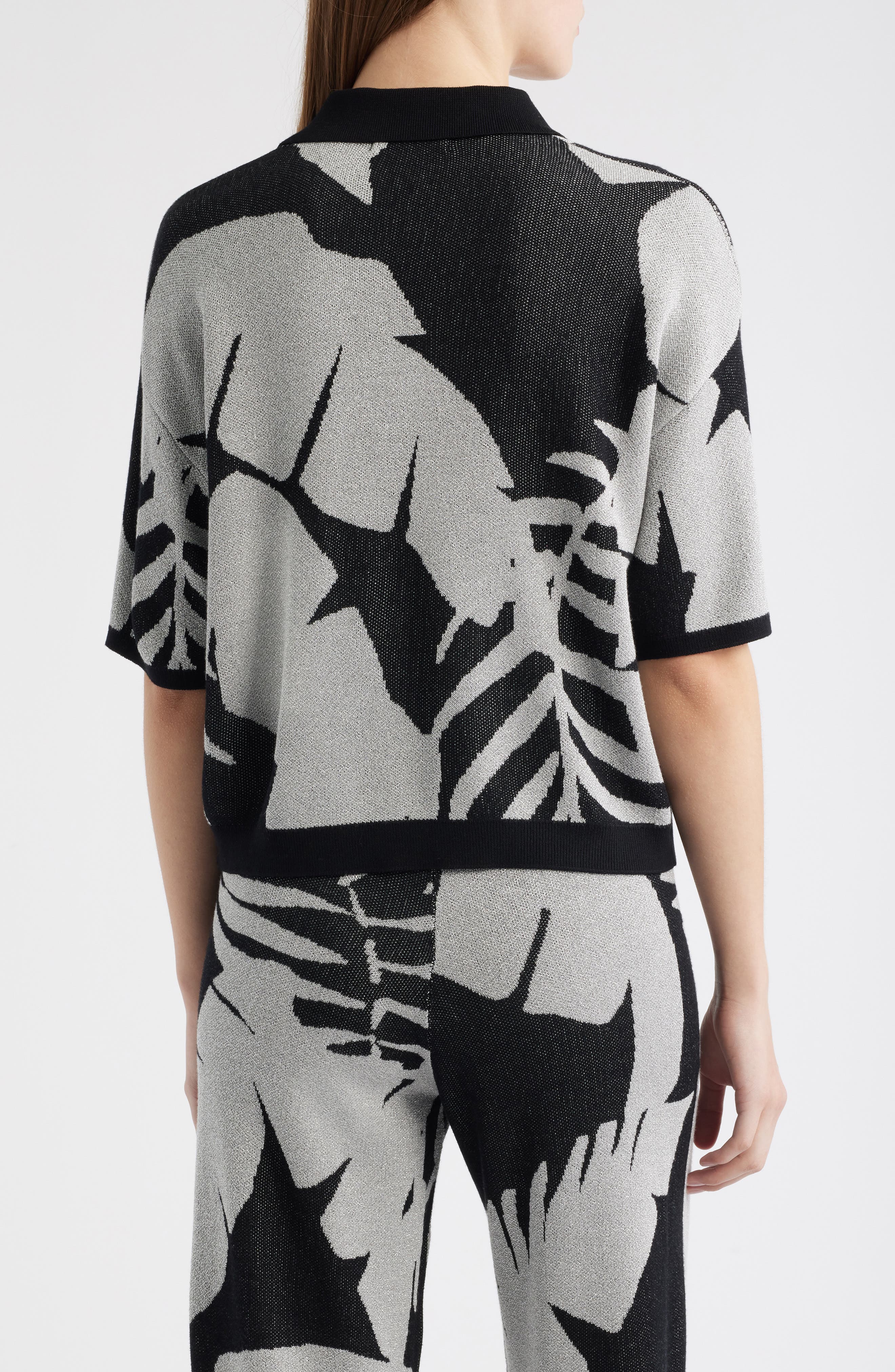 Carter Palm Tree Polo Sweater - image 2