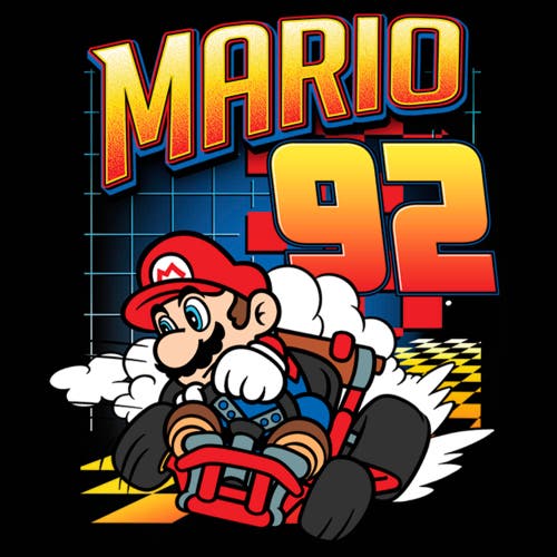 Nintendo Mario Kart '92 Graphic T-shirt In Black