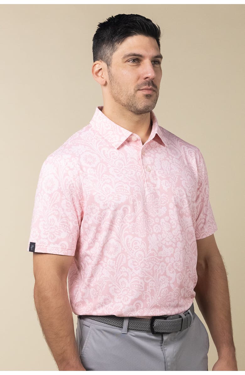 ASHWORTH GOLF Tapestry Polo, Alternate, color, Blush