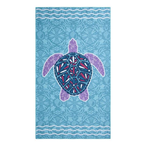 Childrens/Kids Turtle Microfiber Towel
