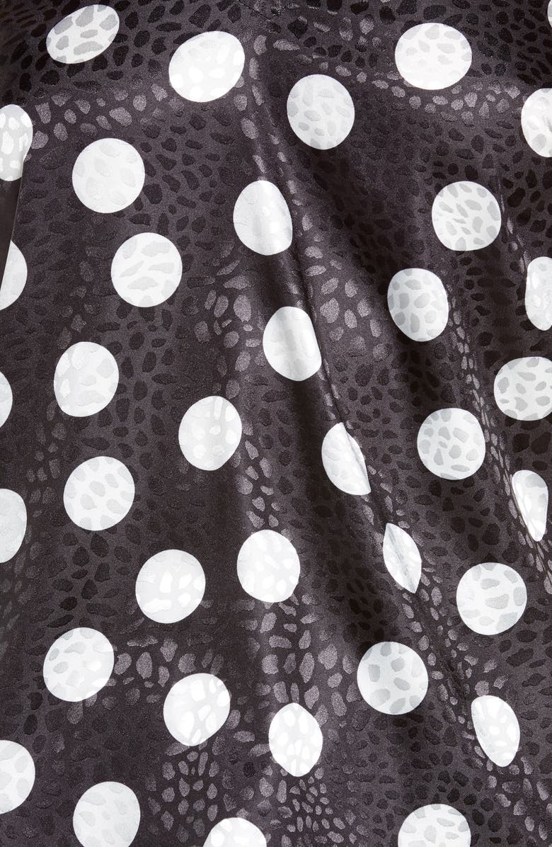 Chi Chi London Eiyana Satin Pajamas, Alternate, color, Black