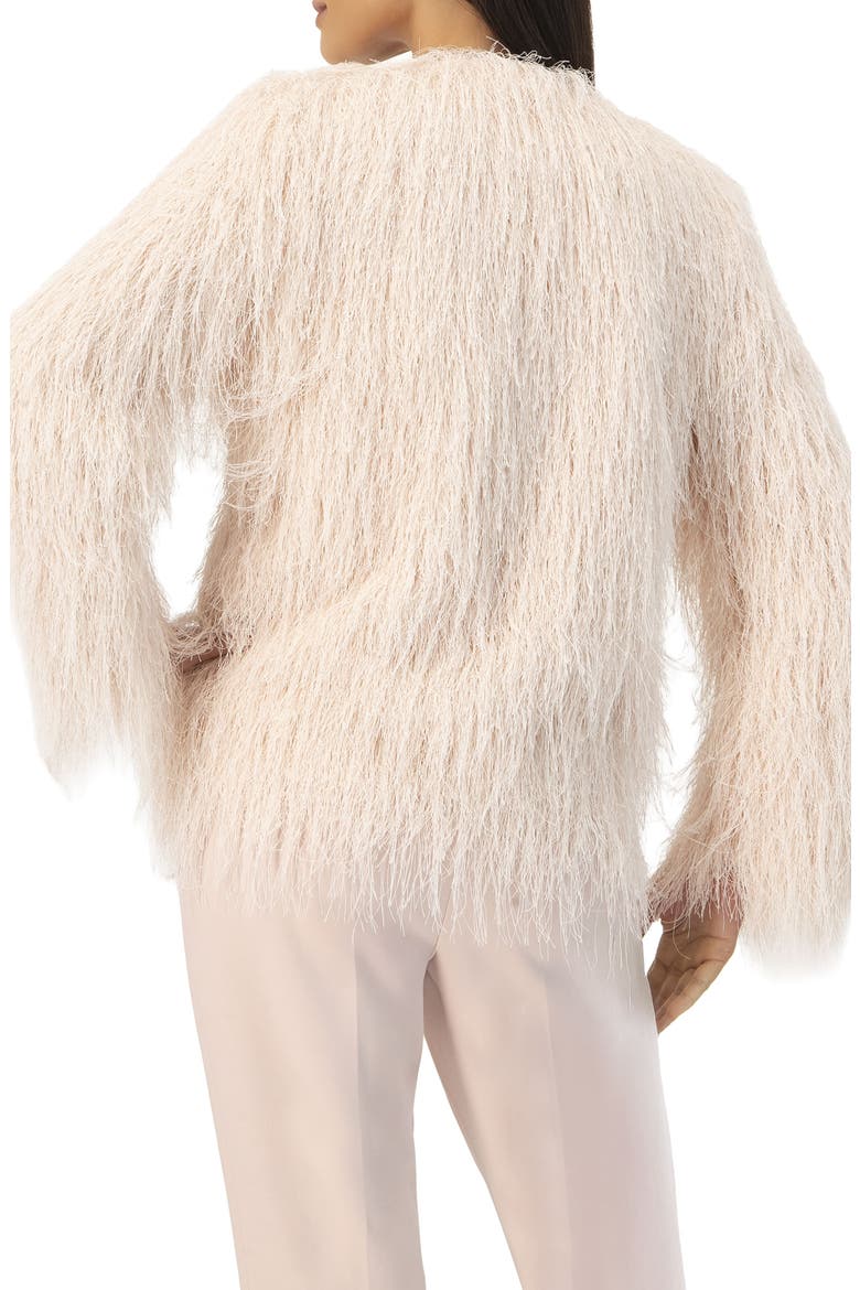 Fringe Coat with Snap Closures, Alternate, color, Dusty Pink