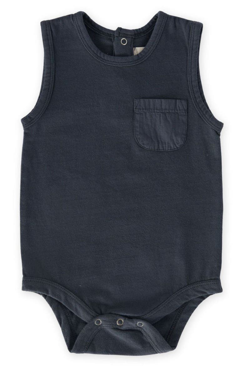 Garment Dyed Tank Bodysuit, Main, color, INK BLUE