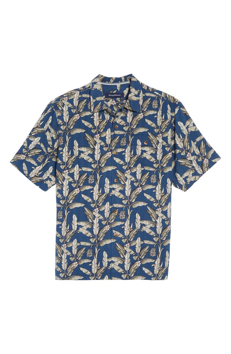 Tommy Bahama Sahara Fronds Standard Fit Silk Camp Shirt, Alternate, color,