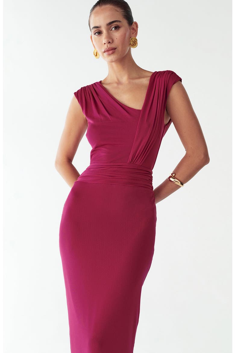 Tima Maxi Dress, Alternate, color, Berry