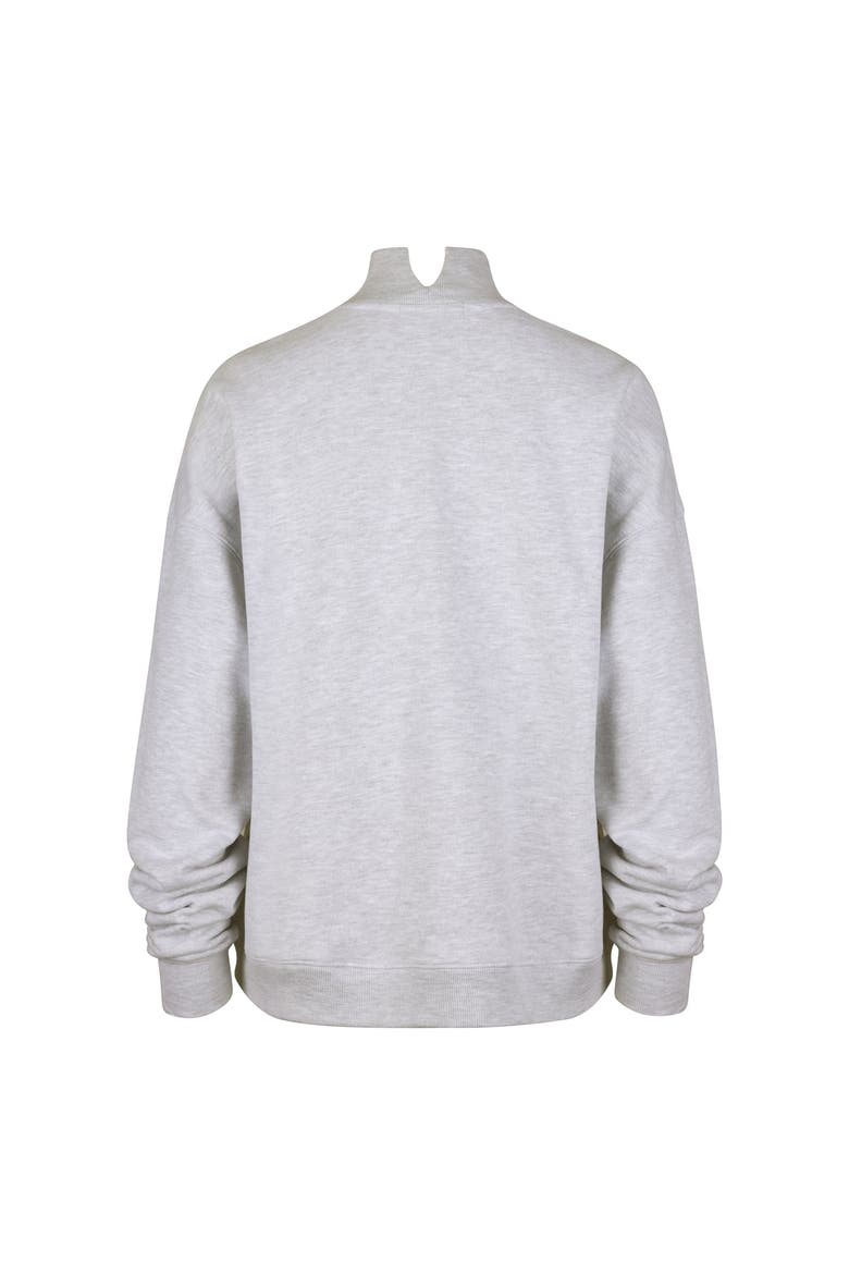 Women's '47  Gray Denver Broncos Subtle Muse Mock Neck Sweatshirt, Alternate, color, Gray