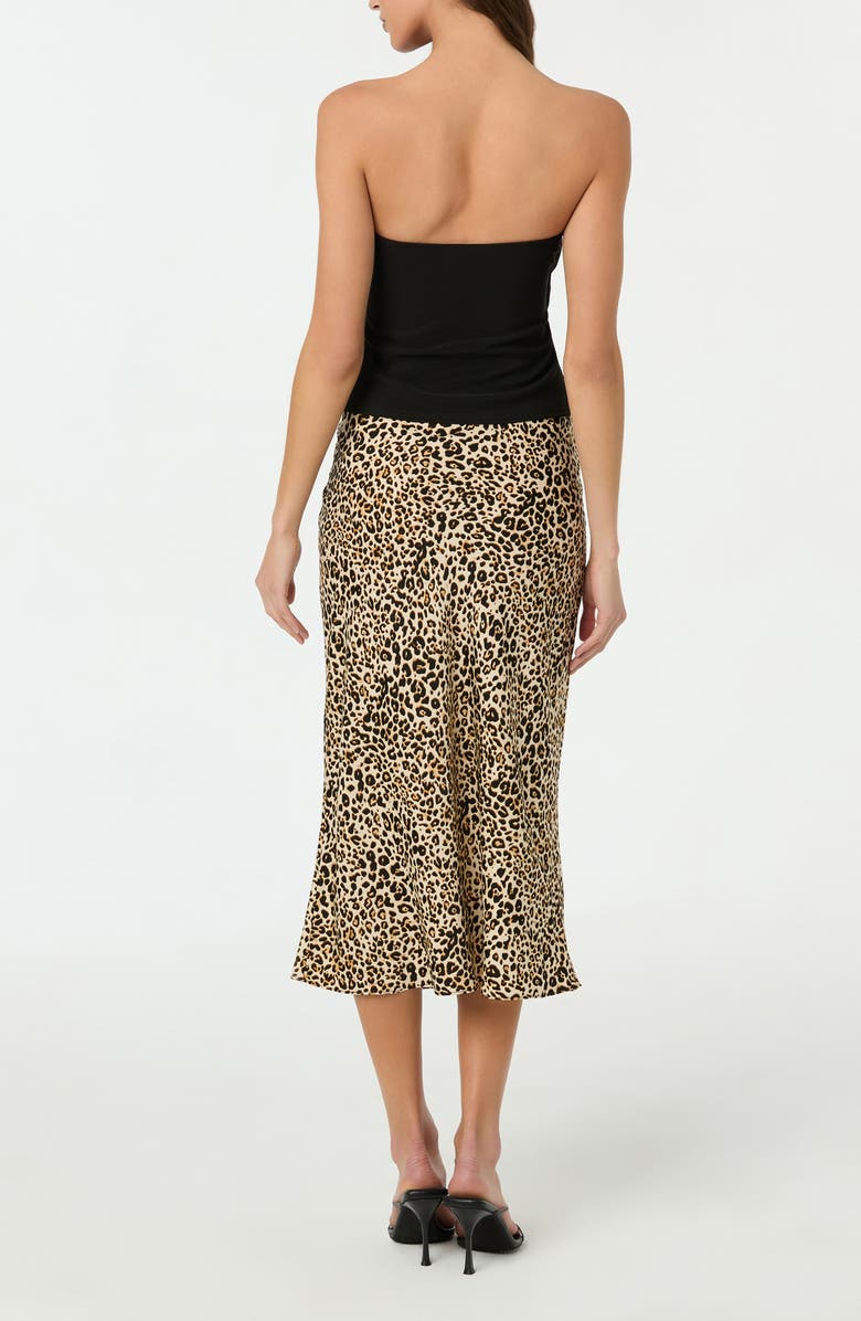 ASTR the Label Satin Slip Skirt, Alternate, color, Leopard Print