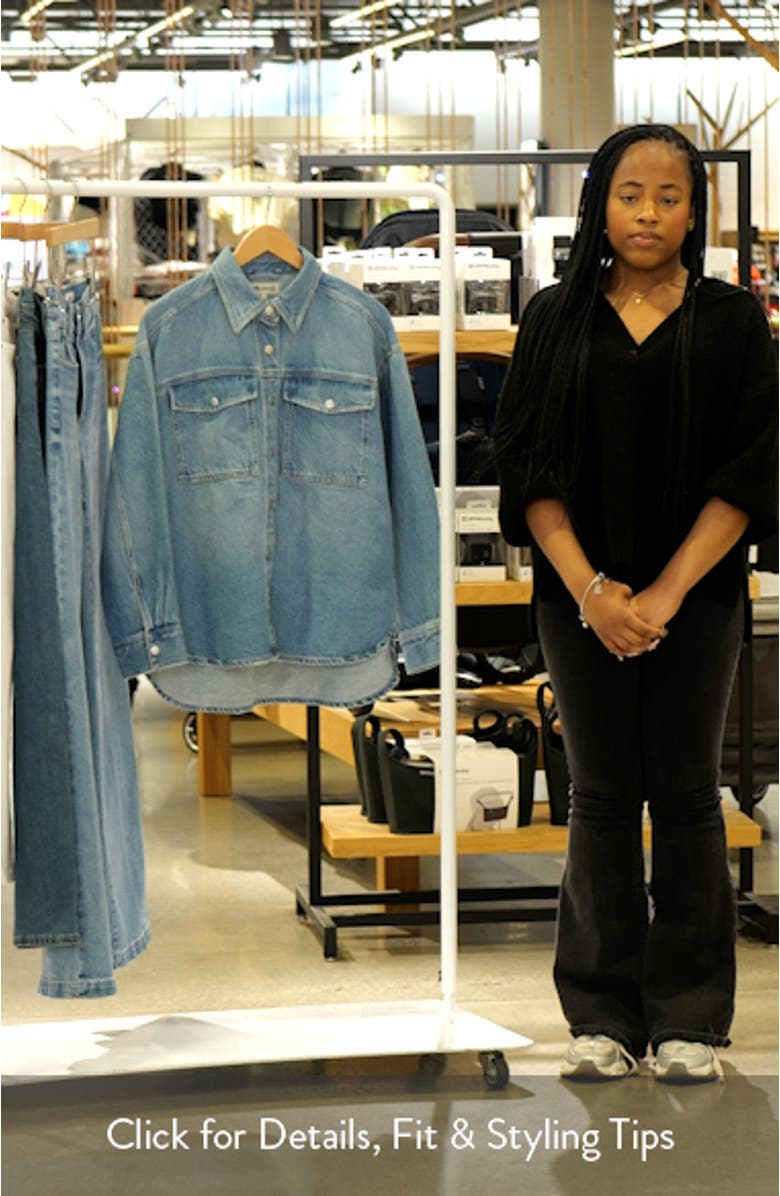 Boxy Denim Shirt Jacket, sales video thumbnail