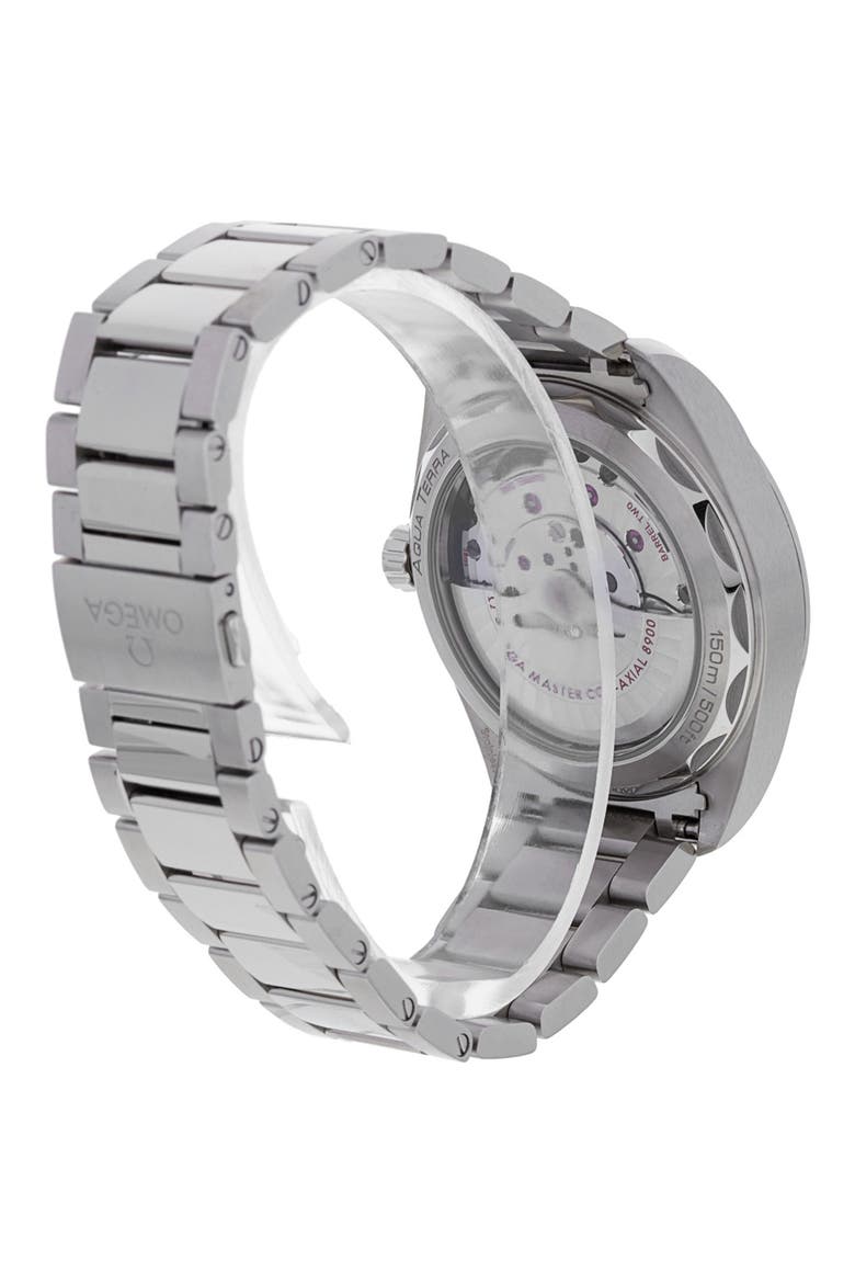 Omega Preowned 2023 Aqua Terra 150m Gents Bracelet Watch, 41mm, Alternate, color, SILVER