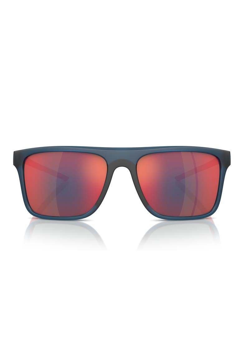 58mm Square Sunglasses, Main, color, OPAL BLUE