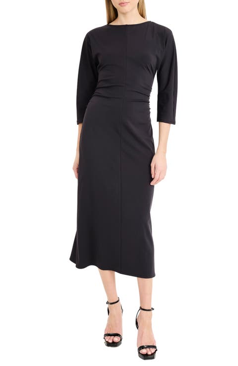 High Neck Midi Dress