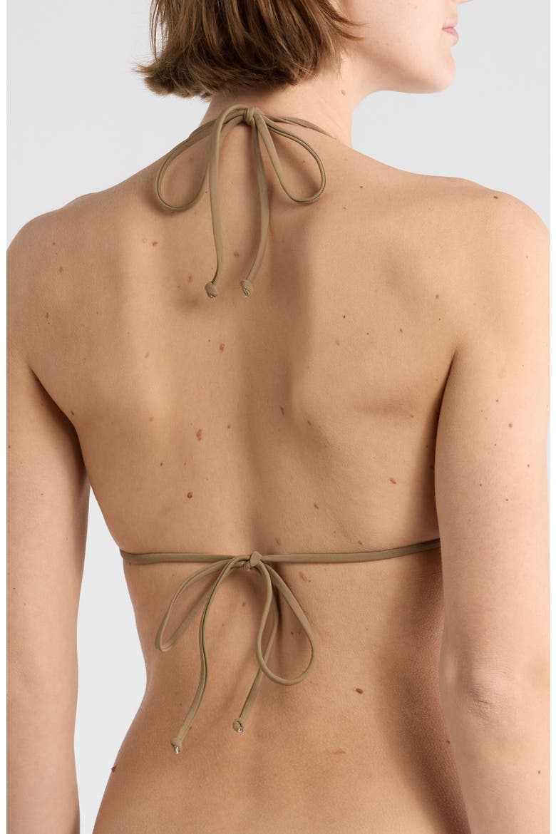 Printed Mika Triangle Bikini Top, Alternate, color, NEUTRAL COMBO