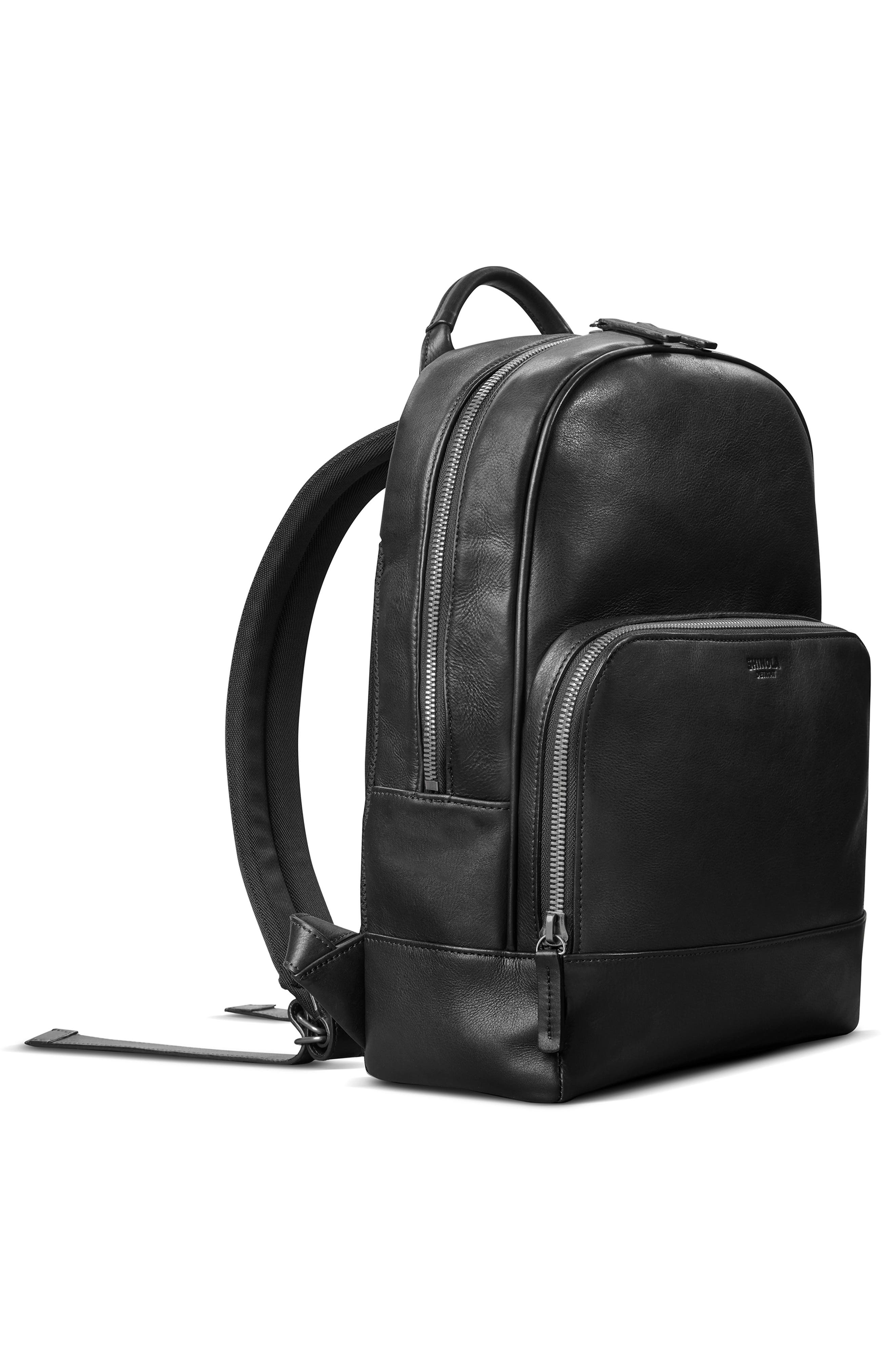 Shinola Fulton Leather Backpack, Alternate, color, 