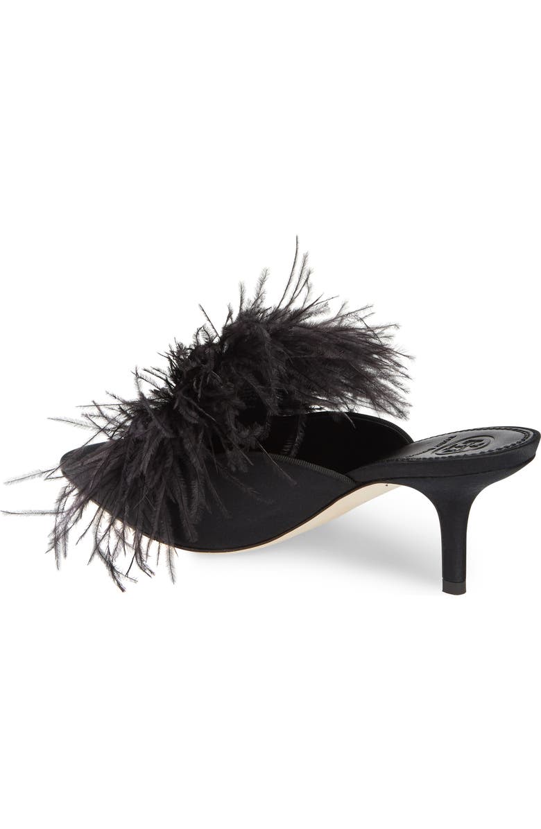 Tory Burch Elodie Embellished Feather Mule, Alternate, color,