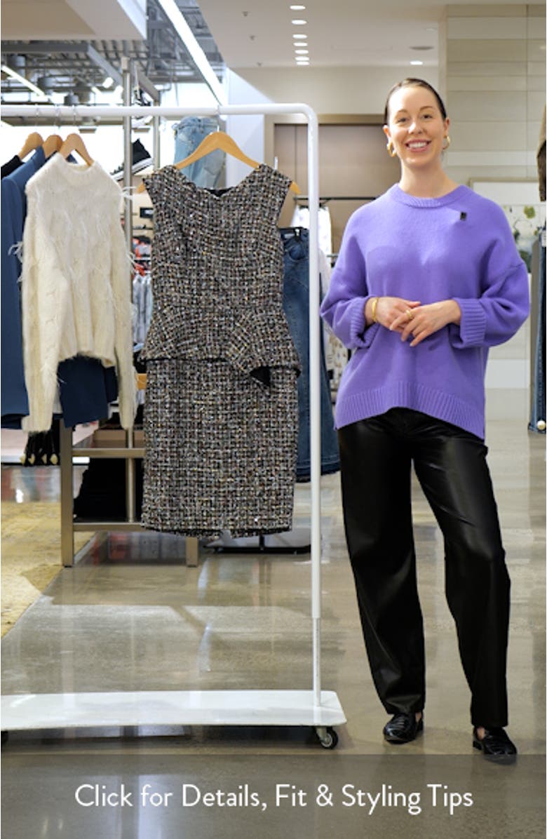 Bouclé Peplum Dress, sales video thumbnail