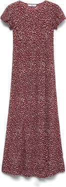 MANGO Floral Print Maternity Dress