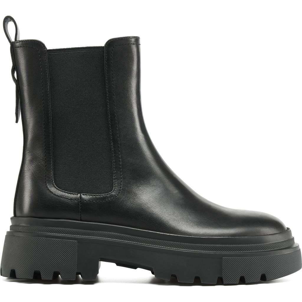 Jslides Brame Leather Chelsea Boot In Black