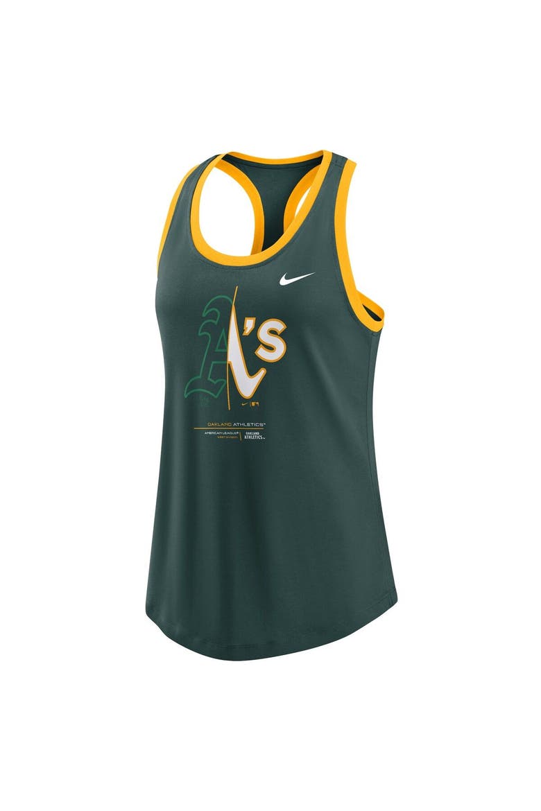 Women's Nike Green Oakland Athletics Tech Tank Top, Alternate, color, Green