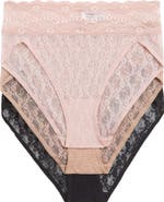 b.tempt'd by Wacoal Assorted 3-Pack Lace Kiss High Cut Briefs
